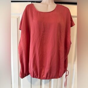 Worthington dusty pink satin sleeveless blouse top 3X